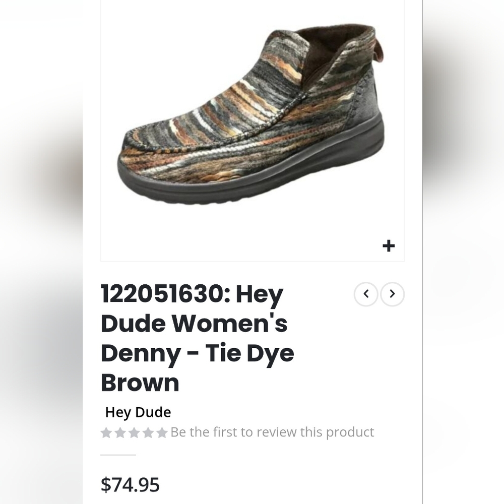 Hey Dude Womens NEW Denny Tie Dye Brown Multicolor Slip-On Loafers - Picture 7 of 7